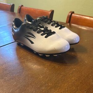 Black and White Soccer Cleats